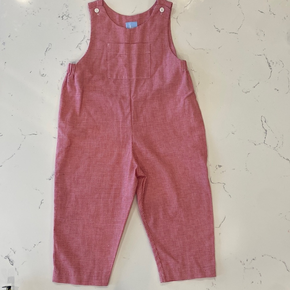 NWOT BELLA BLISS red white gingham longall